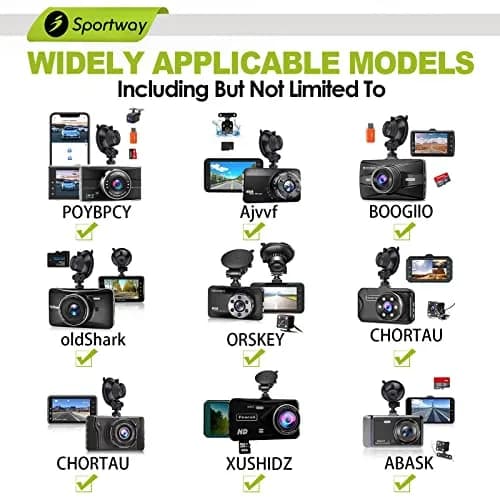 Sportway S501 Dash Cam Suction Mount Holder with Joint | 5.3cm Diameter, 5kg Load Capacity thumbnail 4