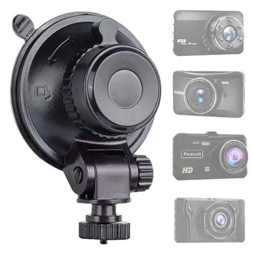 Sportway S501 Dash Cam Suction Mount Holder with Joint | 5.3cm Diameter, 5kg Load Capacity thumbnail 1