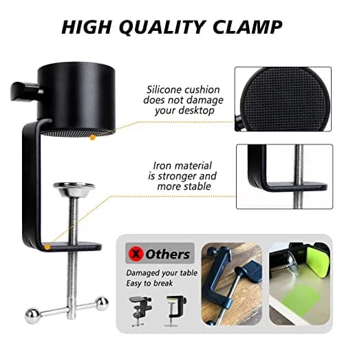 SUNMON Microphone Boom Arm for Blue Yeti | Adjustable Height, Heavy-Duty Metal Support (70-120c) thumbnail 5