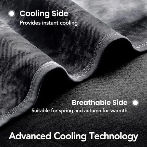 Topcee Cooling Blanket Queen Size 213cm x 224cm (80"x88") | Breathable & Lightweight for Hot Sleepers thumbnail 5