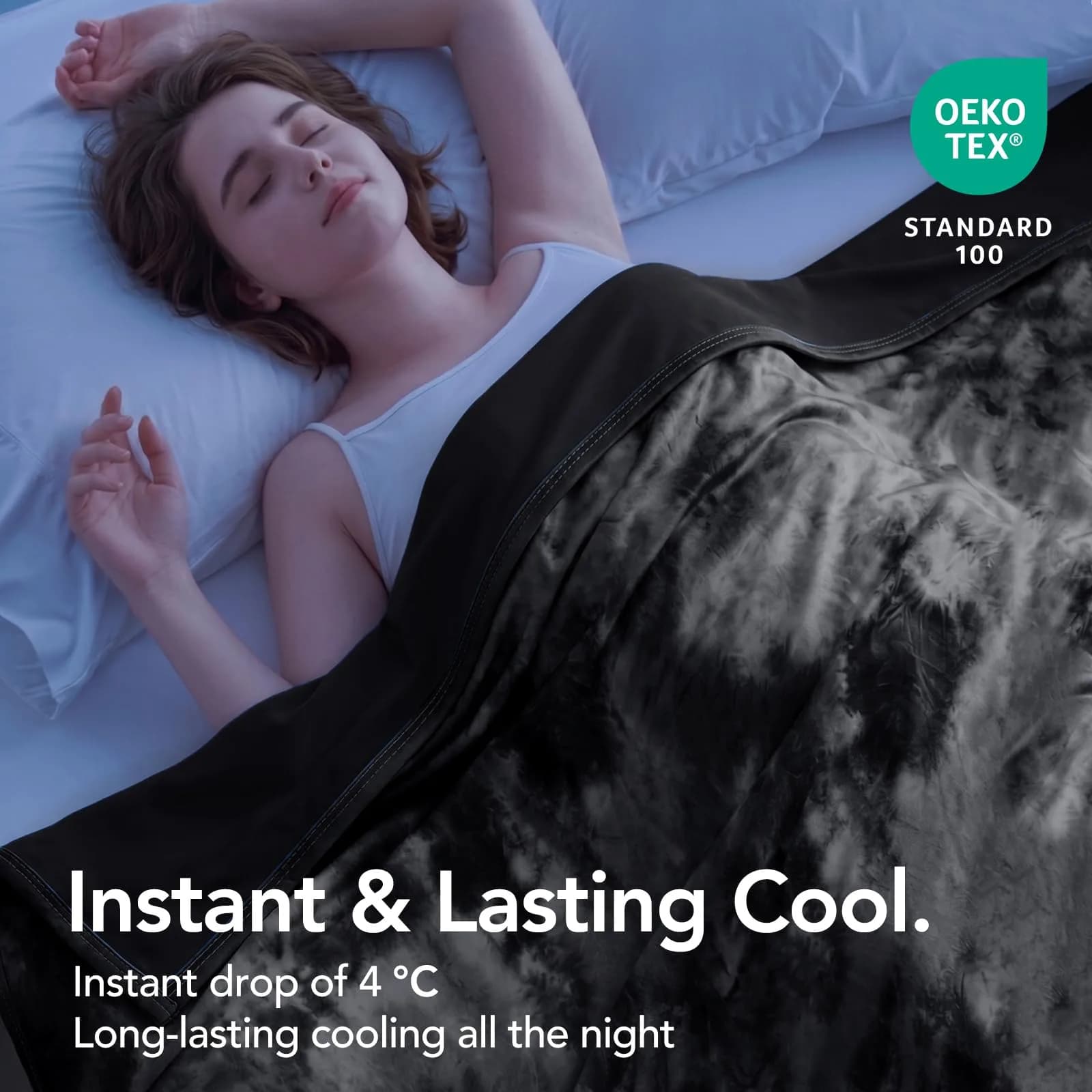 Topcee Cooling Blanket Queen Size 213cm x 224cm (80"x88") | Breathable & Lightweight for Hot Sleepers - view 2