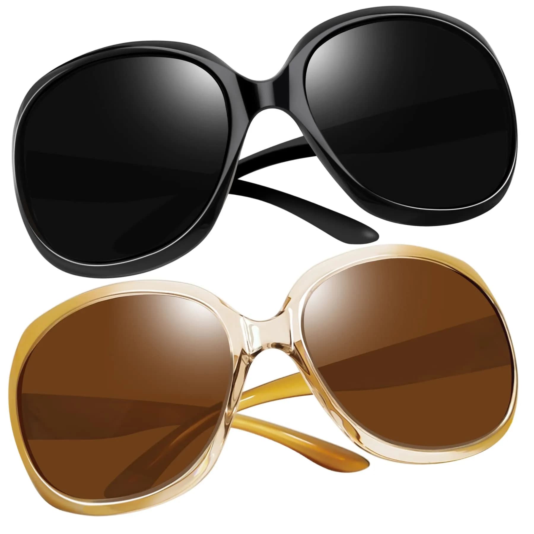 Joopin Oversized Jackie Butterfly Sunglasses for Women | Polarized UV400 Protection, 61mm Lens Width - main product image