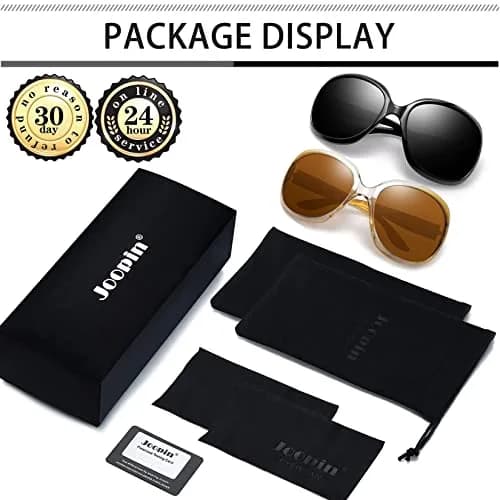 Joopin Oversized Jackie Butterfly Sunglasses for Women | Polarized UV400 Protection, 61mm Lens Width thumbnail 6
