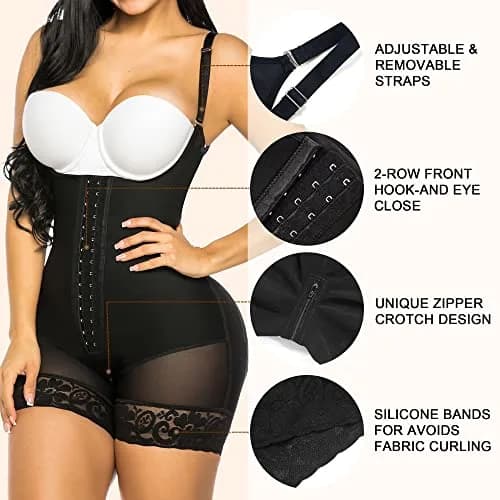 YIANNA Fajas Colombianas Shapewear for Women Tummy Control Body Shaper | Postpartum & Post Surgery Compression Garment thumbnail 4