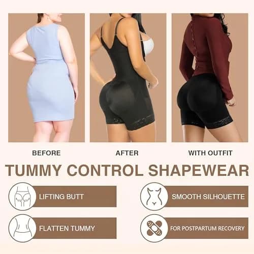 YIANNA Fajas Colombianas Shapewear for Women Tummy Control Body Shaper | Postpartum & Post Surgery Compression Garment thumbnail 6
