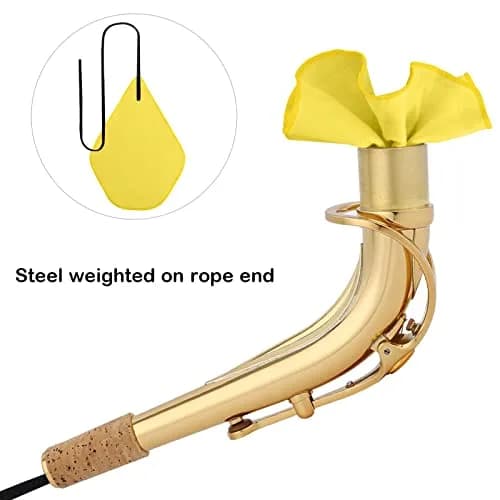 Eison Yellow Brass & Woodwind Instrument Cleaning Kit 8pcs | Sax & Clarinet Care thumbnail 6