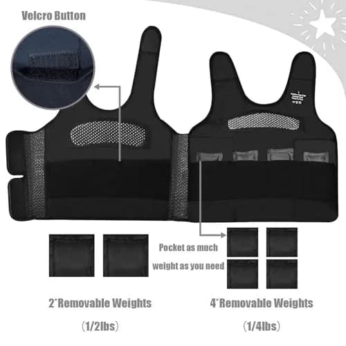 oboist Weighted Vest for Kids Including 6 Removable Weights | Comfort & Adjustable Fit (70-120 chars) thumbnail 2