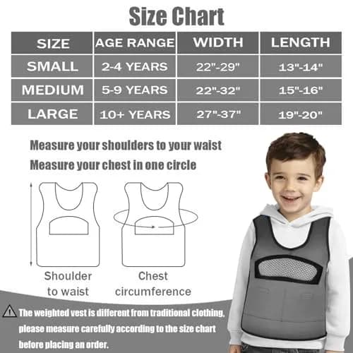 oboist Weighted Vest for Kids Including 6 Removable Weights | Comfort & Adjustable Fit (70-120 chars) thumbnail 4