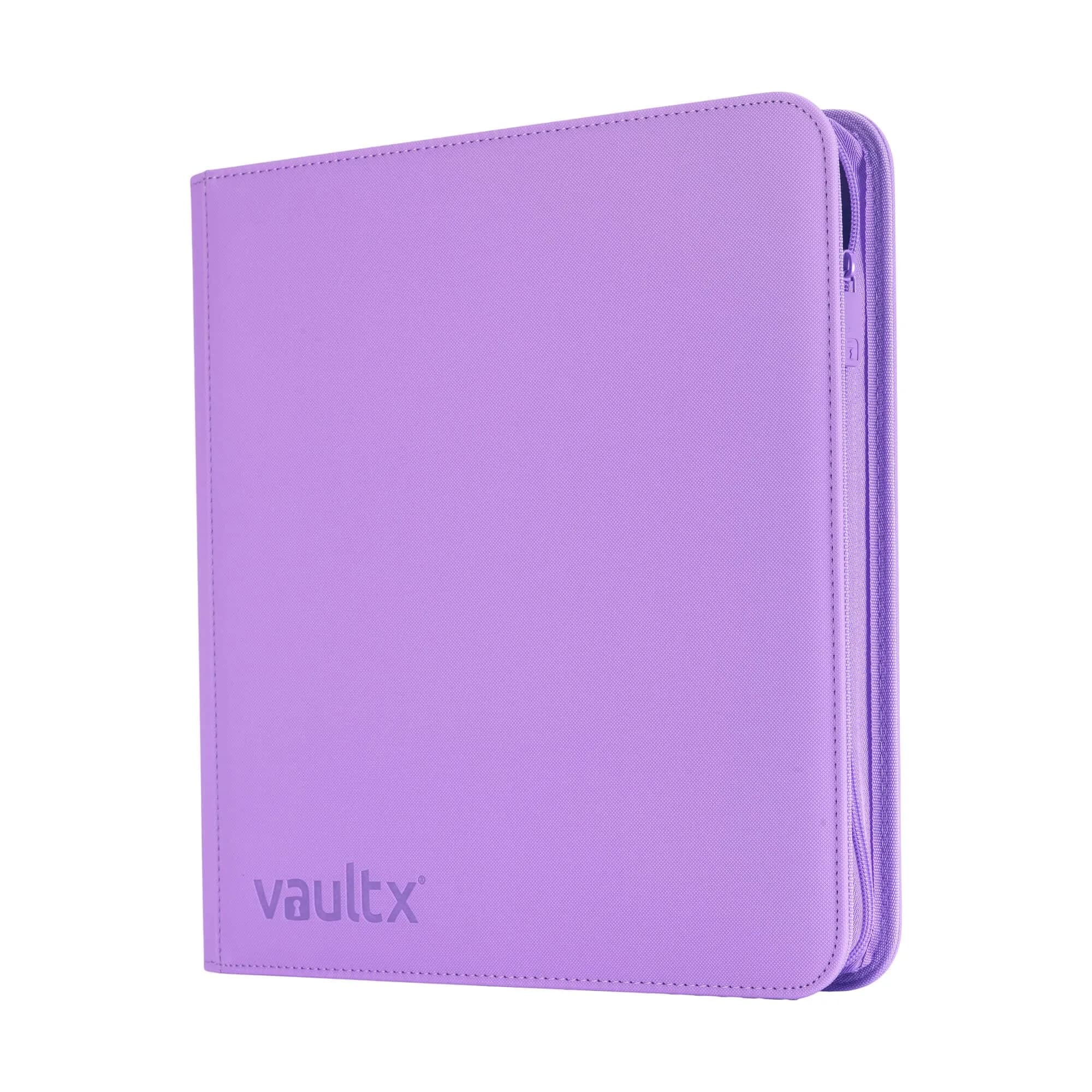 Vault X 12 Pocket Zip Binder, 480 Cards, Exo-Tec Material, 20 Pages, Purple | Premium Card Storage for Collectors - main product image