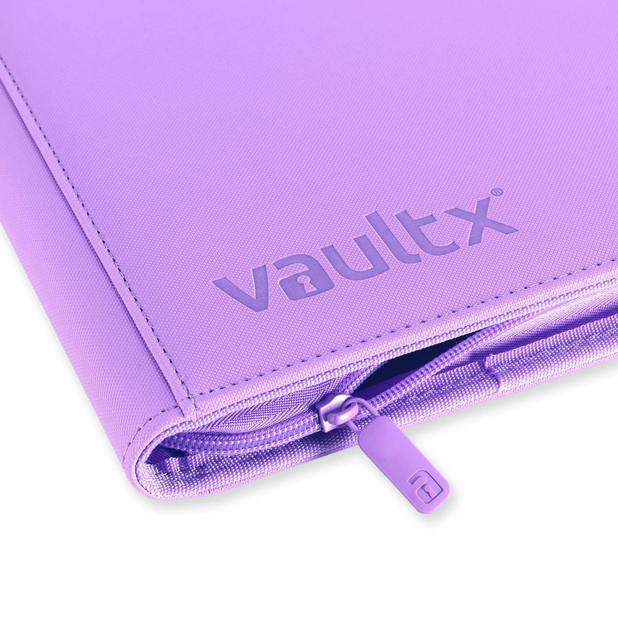 Vault X 12 Pocket Zip Binder, 480 Cards, Exo-Tec Material, 20 Pages, Purple | Premium Card Storage for Collectors - view 4