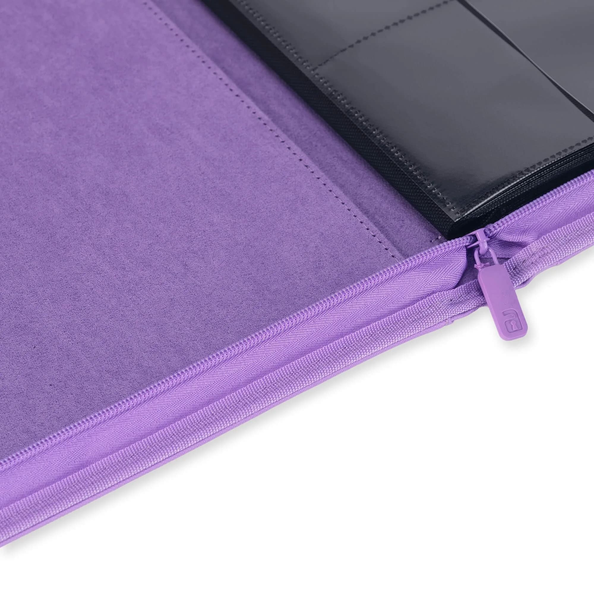 Vault X 12 Pocket Zip Binder, 480 Cards, Exo-Tec Material, 20 Pages, Purple | Premium Card Storage for Collectors - view 5