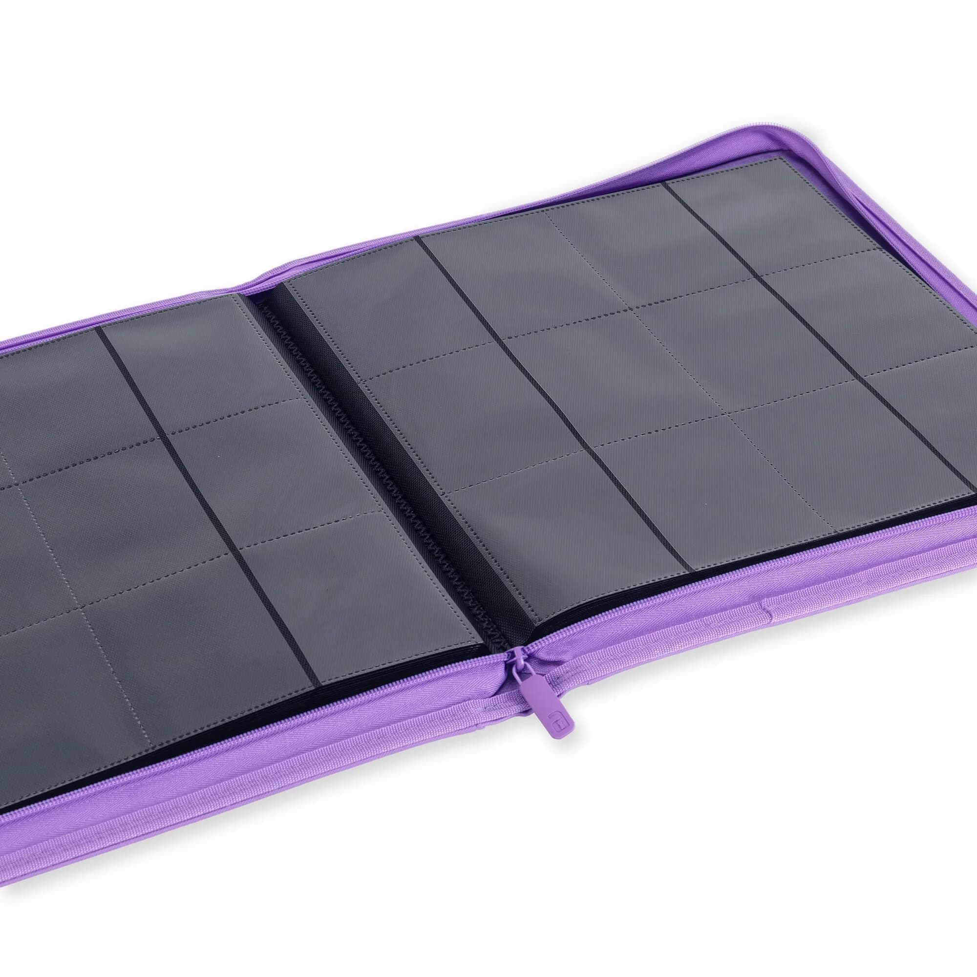 Vault X 12 Pocket Zip Binder, 480 Cards, Exo-Tec Material, 20 Pages, Purple | Premium Card Storage for Collectors - view 6