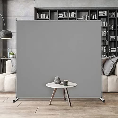 RANTILA Single Panel Room Divider 71''W x 71''H | Freestanding Privacy Screen with Metal Base thumbnail 6