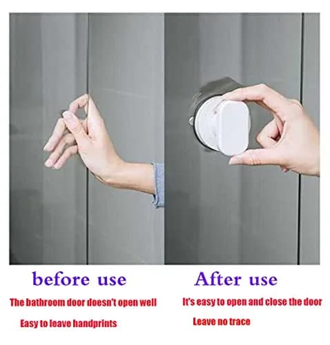 YIDELAI Suction Cup Door Handle for Glass Doors & Cabinets 19.4cm (7.6") | Easy Install No-Drill Grip thumbnail 3