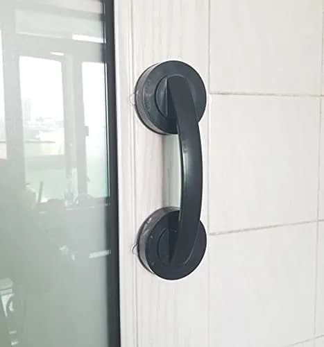 YIDELAI Suction Cup Door Handle for Glass Doors & Cabinets 194mm (7.6 inches) Black thumbnail 4