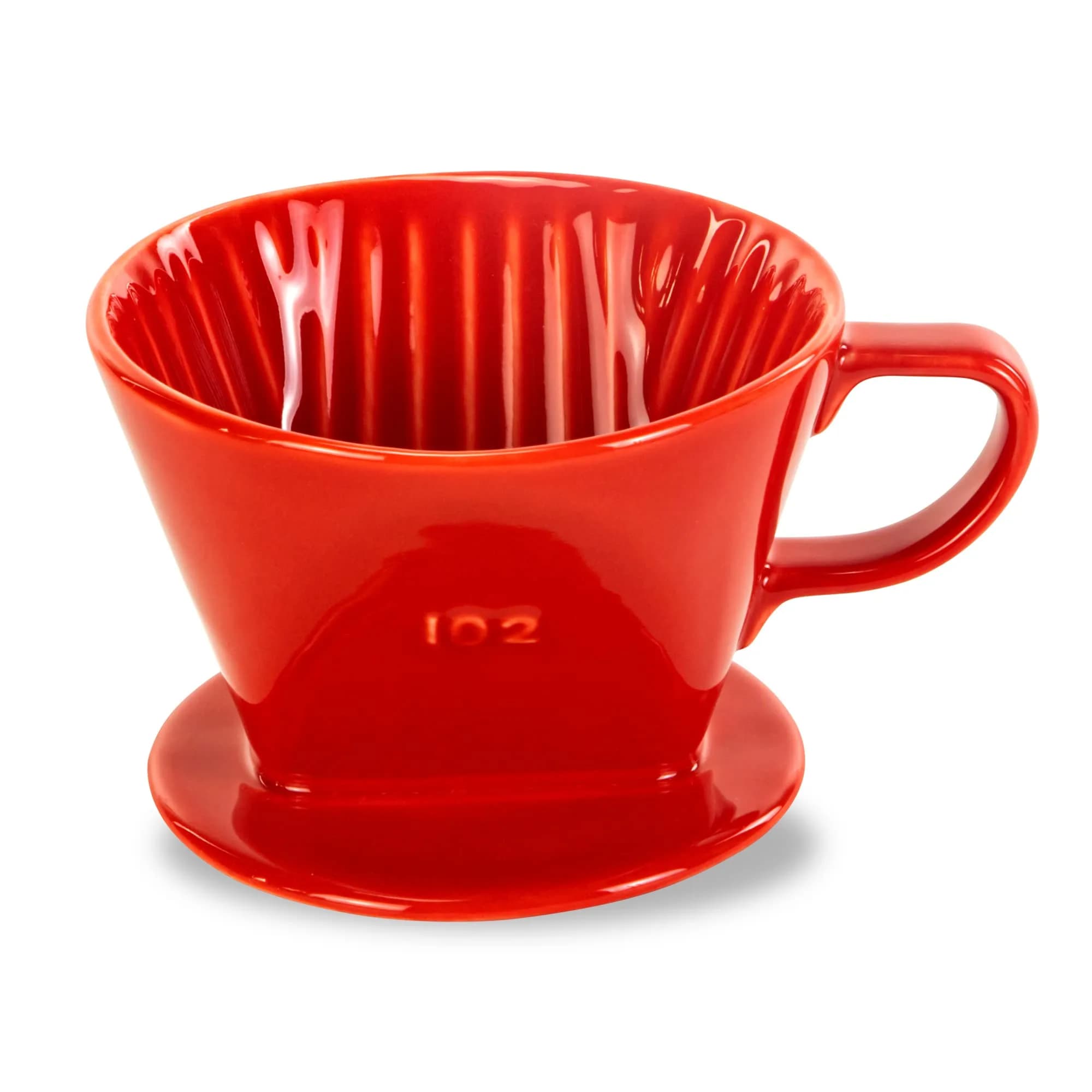 LHUKSGF Pour Over Ceramic Coffee Dripper 2 Cups | Traditional Handcrafted Brew
