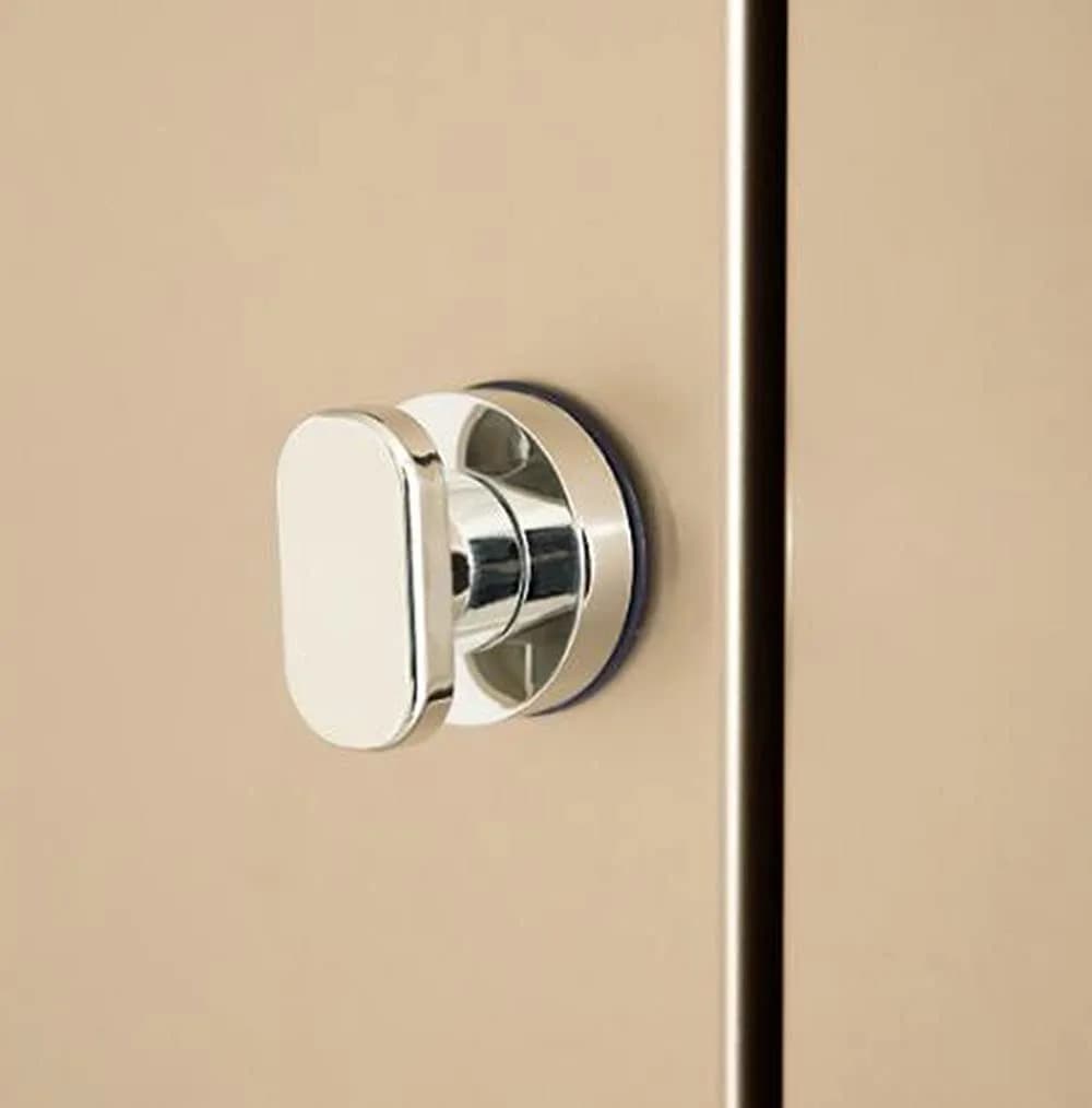 YIDELAI Suction Cup Door Handle with Locking Mechanism for Glass Doors, Cabinets, and Sliding Doors | 19.4cm (7.6 inches) Silver