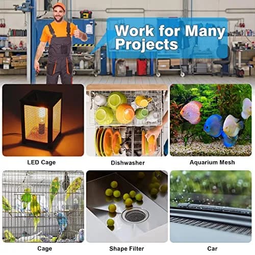 Valchoose 304 Stainless Steel Mesh Screen 2-Pack | 5 Mesh, 11" x 14.2" Crimped Weave thumbnail 7