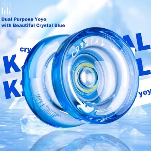 MAGICYOYO K2 Crystal Blue Responsive & Unresponsive Yoyo for Kids 8-12, 55.3mm Diameter | Dual Function Yoyo thumbnail 8
