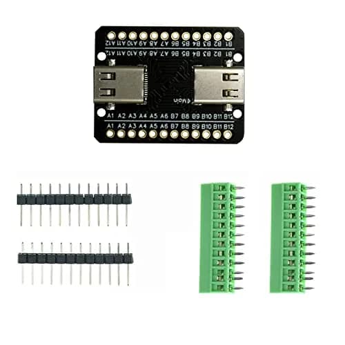 Treedix USB 3.1 Type C Female to Female Adapter Breakout Board 24 Pin | Data Line Wire Extension thumbnail 5