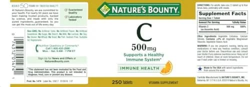Nature's Bounty Pure Vitamin C 500 mg Tablets 1500 Count (Pack of 6) | Immune Support with Antioxidant Power thumbnail 5