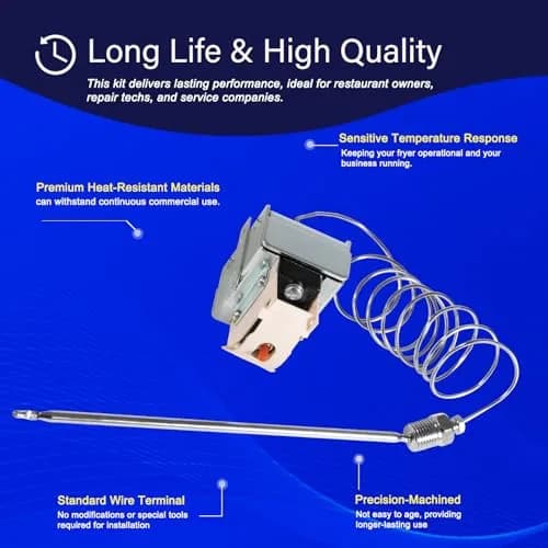Yoursme PP10084 High Limit Switch for Pitco Fryers | 450°F Safety Cutoff (0.44 lb) thumbnail 5