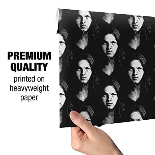 GRAPHICS & MORE David Gilmour Portrait Gift Wrap Wrapping Paper Rolls | Vibrant 30" x 72" | Official Pink Floyd Design thumbnail 5