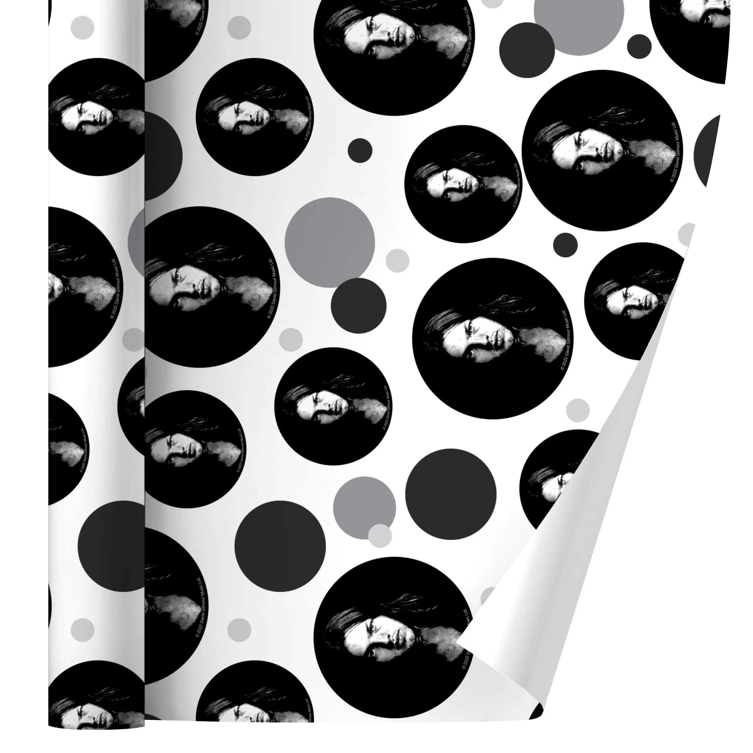 GRAPHICS & MORE David Gilmour Portrait Gift Wrap Wrapping Paper Roll | Vibrant, Official Pink Floyd Design, 76cm x 183cm - main product image