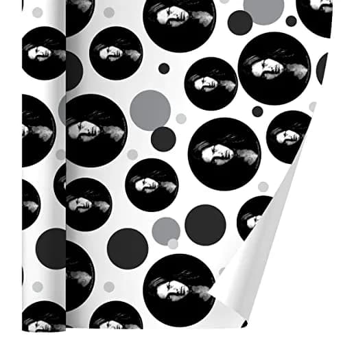 GRAPHICS & MORE David Gilmour Portrait Gift Wrap Wrapping Paper Roll | Vibrant, Official Pink Floyd Design, 76cm x 183cm thumbnail 1
