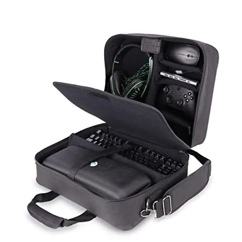 USA Gear Carrying Case for OLED Steam Deck & Gaming Accessories | Customizable Interior, Durable Nylon, Travel-Ready (120 chars) thumbnail 1