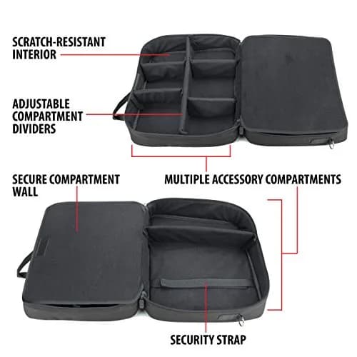 USA Gear Carrying Case for OLED Steam Deck & Gaming Accessories | Customizable Interior, Durable Nylon, Travel-Ready (120 chars) thumbnail 4