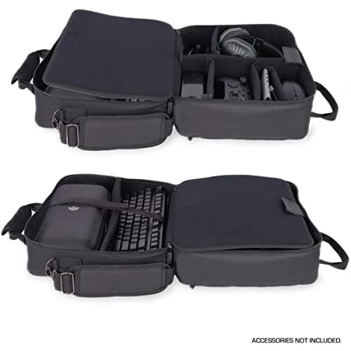USA Gear Carrying Case for OLED Steam Deck & Gaming Accessories | Customizable Interior, Durable Nylon, Travel-Ready (120 chars) thumbnail 2