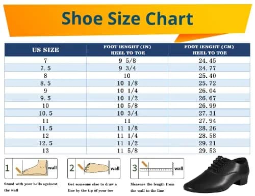 Sogebo Black Ballroom Dance Shoes Leather Character Shoes for Men 12 M US | Latin Tango Salsa thumbnail 7