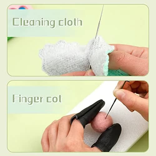 JUPEAN Needle Felting Kit for Beginners 50 Colors | Complete Wool Felting Set with Needles & Tools thumbnail 4