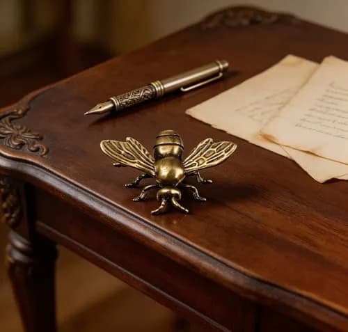 SENTOP Brass Bee Miniature Figurine 2PCS | Retro Animal Insect Home Decor Accent thumbnail 7
