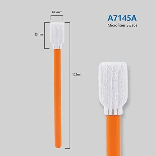 AAwipes 125 mm (5") Cleanroom Swabs, 100 pcs | Lint-Free Knitted Polyester Rectangular Flat Head Lab Swabs thumbnail 2