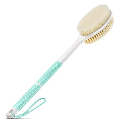 Backski Back Scrubber Long Handle 43.5cm (17.12 Inch) | Non-Slip Grip for Shower & Dry Brushing - main product image