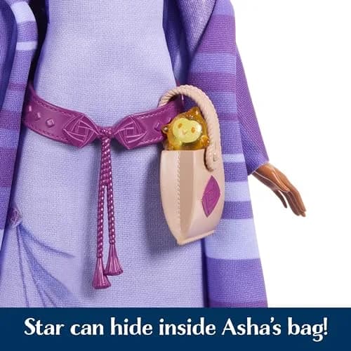 Mattel Disney Wish Asha of Rosas Adventure Pack Doll with Valentino & Star, Ages 3+ thumbnail 5