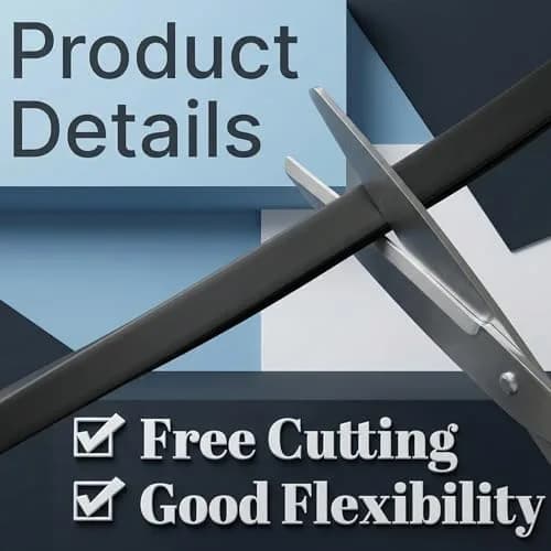 Kingdder 1/8" U Channel Rubber Edge Trim 35 Feet | Durable, Flexible, Water-Resistant thumbnail 3