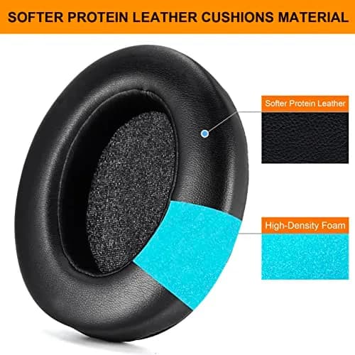 Defean Black Earpads for Sony WH-XB910 XB910N | Replacement Headphone Cushions thumbnail 5