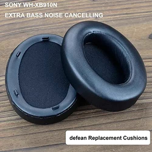 Defean Black Earpads for Sony WH-XB910 XB910N | Replacement Headphone Cushions thumbnail 6