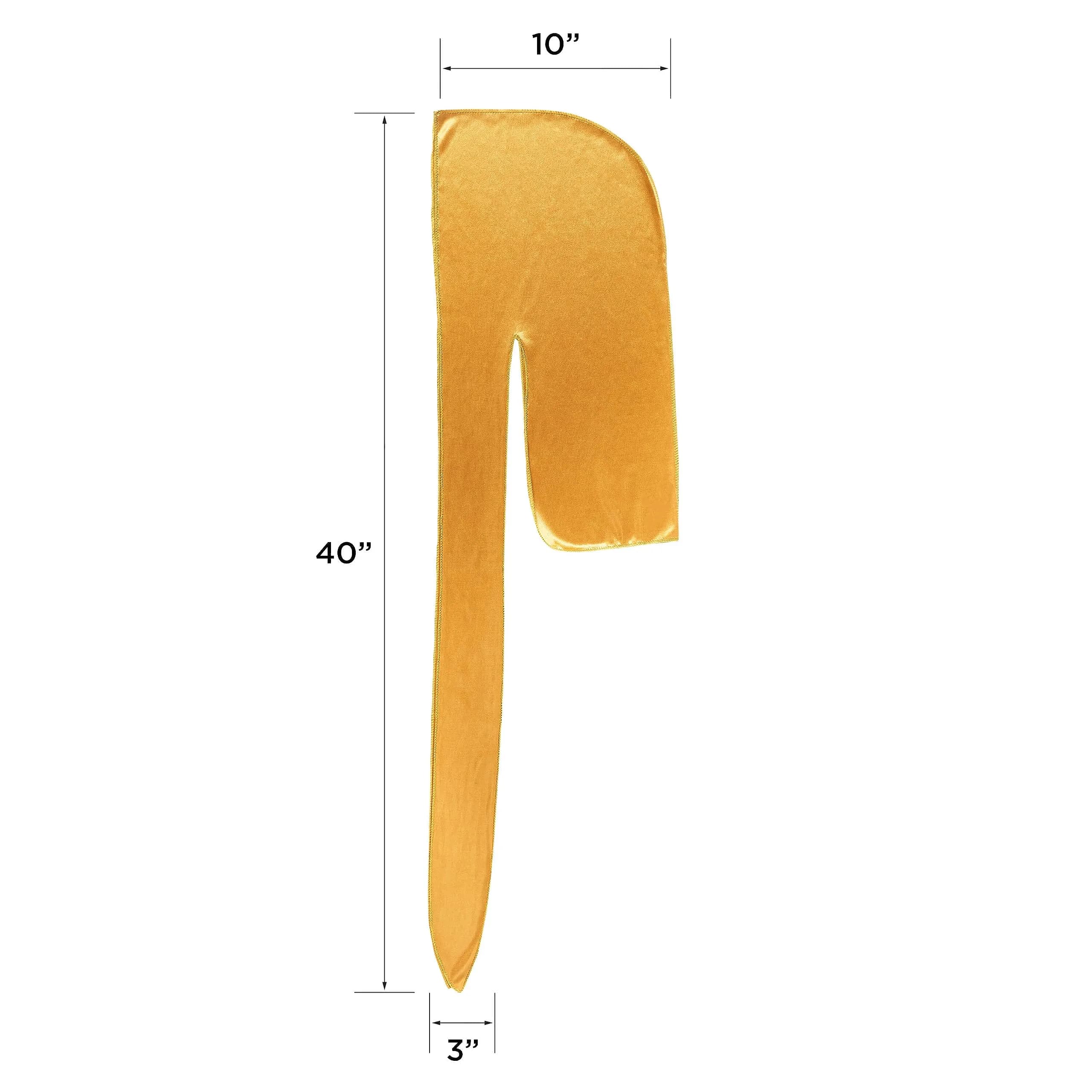 KISS COLORS & CARE Power Wave Silky Satin Durag Gold 1 pc | Maximum Wave Formation & Ultra-Compression - view 7
