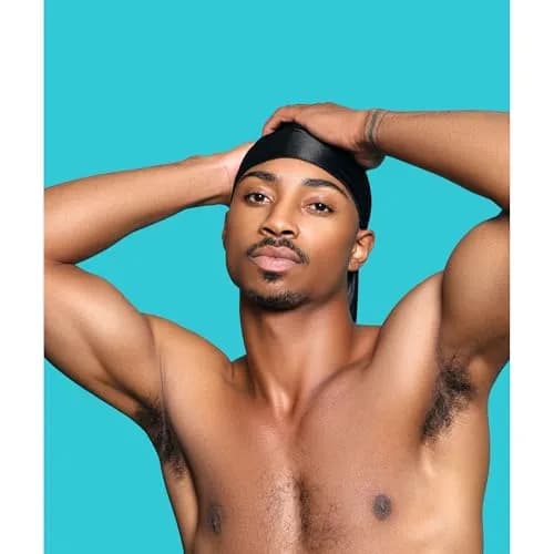 KISS COLORS & CARE Power Wave Silky Satin Durag Black | Breathable Premium Fabric thumbnail 3