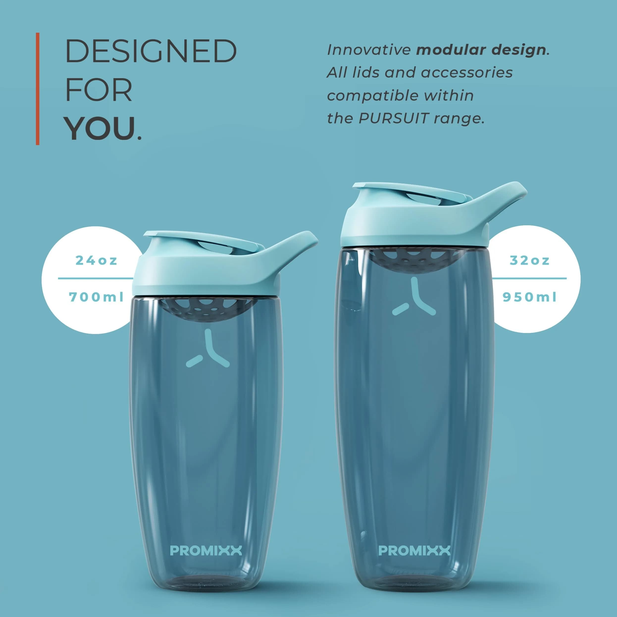 PROMIXX Pursuit 950ml (32 oz) Shaker Bottle | Silent Mixer, Leak-Proof Lid, BPA-Free ECOZEN - view 5