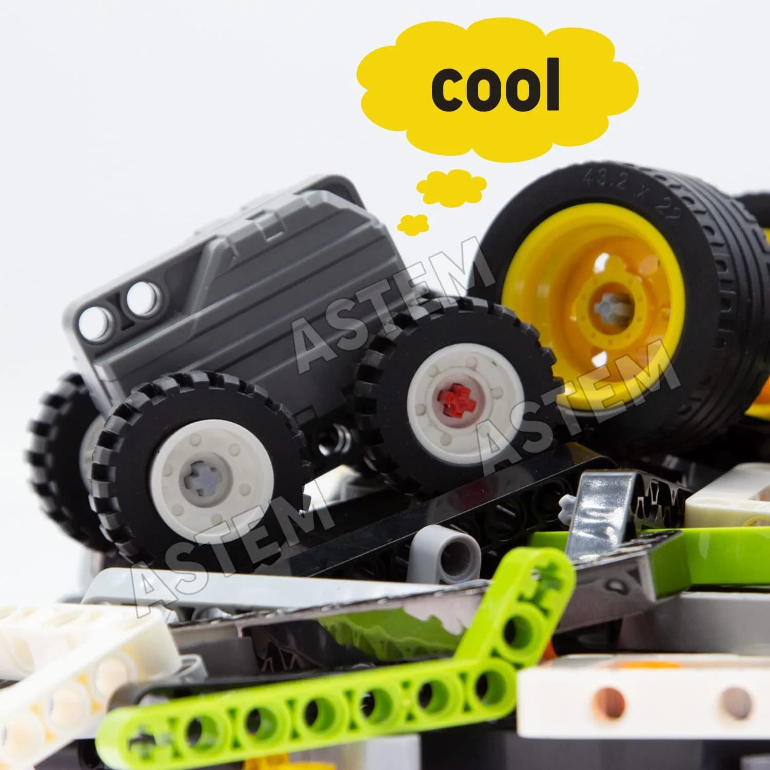 ASTEM Technic Parts Group EV3 Replacement Building Block Parts 413pcs (0.62 kg) | STEM Educational Toy for Kids - view 5