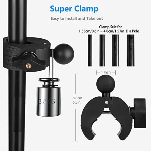Peastrex Portable Electronic Device Mount for Exercise Bikes | Durable Nylon & Glass Fiber, 4-13" Compatibility, 220g thumbnail 6