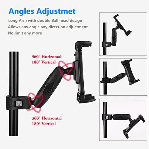 Peastrex Portable Electronic Device Mount for Exercise Bikes | Durable Nylon & Glass Fiber, 4-13" Compatibility, 220g thumbnail 4