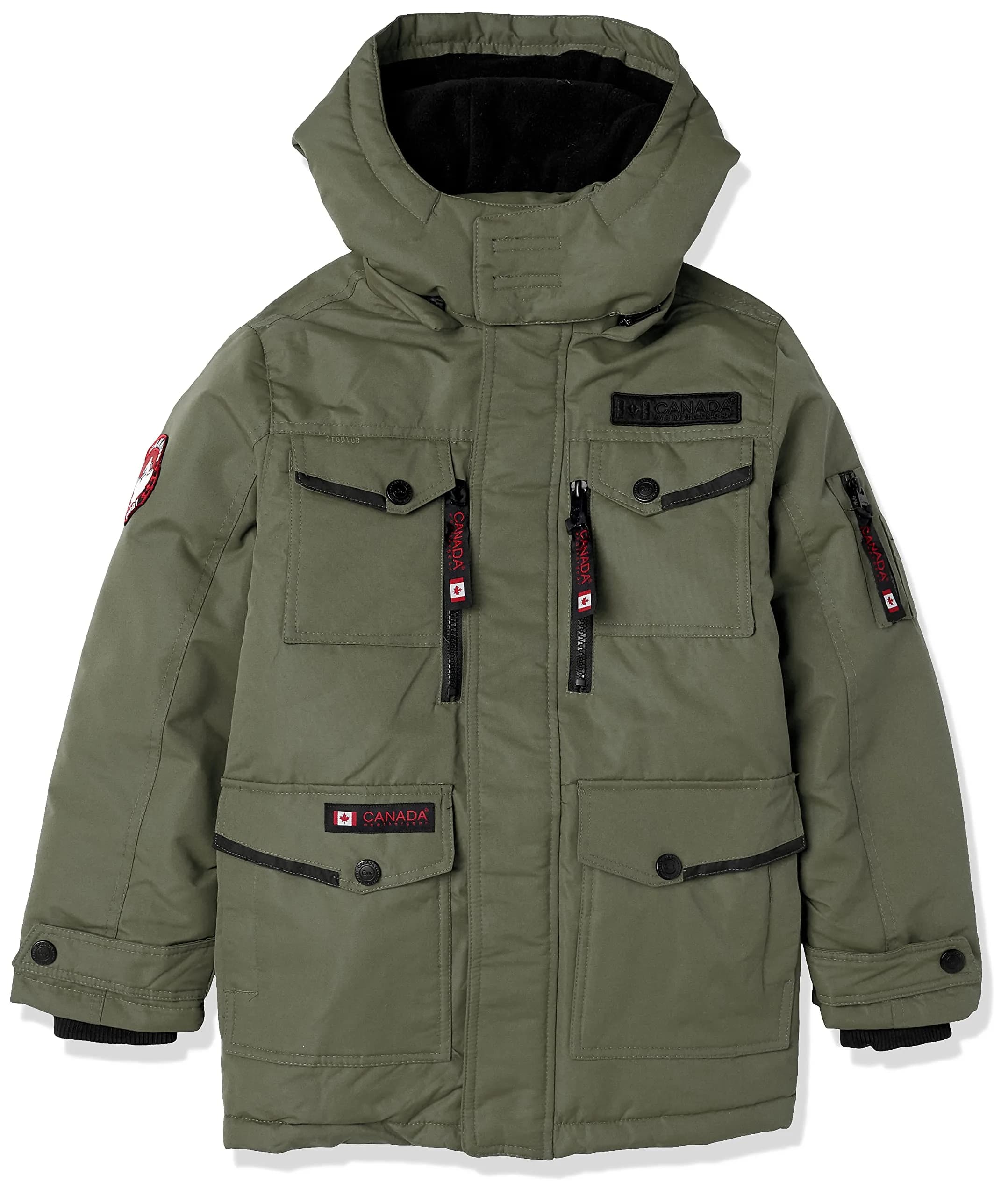 Canada Weather Gear Boys' Classic Insulated Parka Jacket | Heavyweight Warmth & Durability for Cold Winters