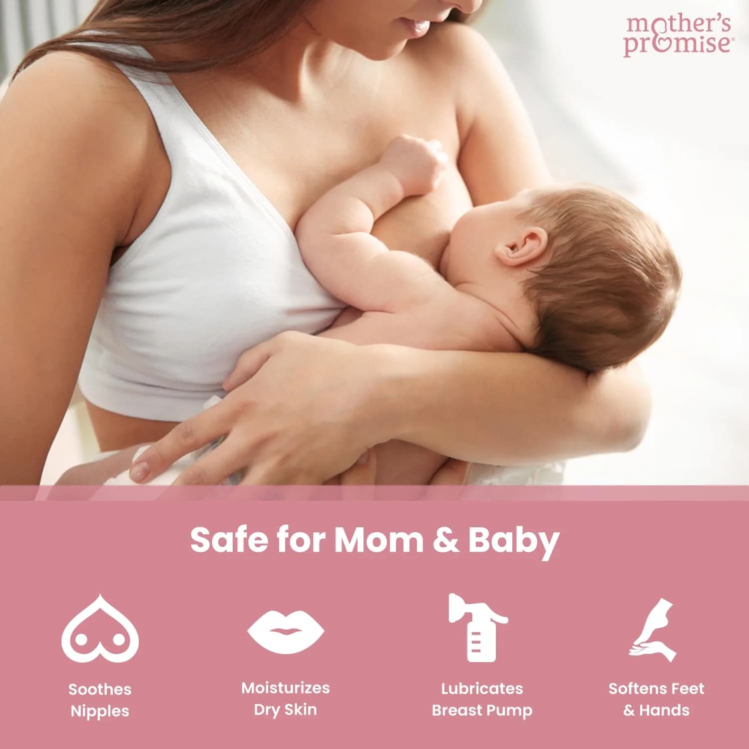Mother's Promise Organic Nipple Butter for Breastfeeding Mothers - Lanolin-Free Soothing Balm, 2 Fl Oz (Pack of 1) - view 4
