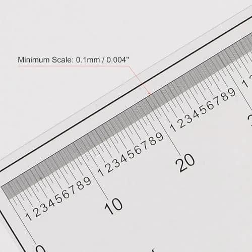 HARFINGTON Film Flexible Ruler 70cm 0.1mm Scale with R Angle & Width Lines PET Plastic Folding Straight Ruler Calibration Soft Ruler Measuring Tool for Factory, Transparent thumbnail 4